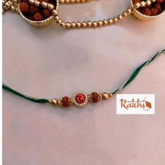 Divine Om Rudraksha Rakhi
