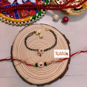 Traditional Mangalsutra Bhaiya Bhabhi Rakhi Set