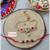 Royal Bhaiya Bhabhi Rakhi Set | Elegant Couple Rakhi by Traditional Rakhi - Image 4