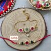 Royal Bhaiya Bhabhi Rakhi Set | Elegant Couple Rakhi by Traditional Rakhi - Image 2