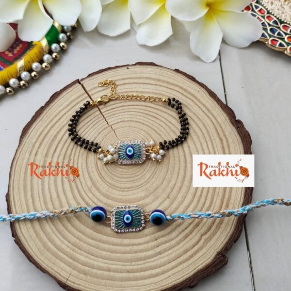 Evil Eye Bhaiya Bhabhi Rakhi Set - Image 2