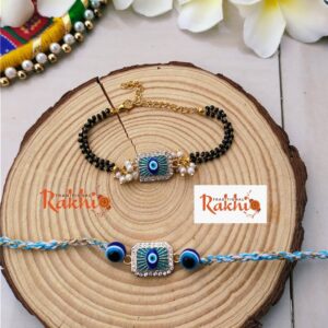 Evil Eye Bhaiya Bhabhi Rakhi Set