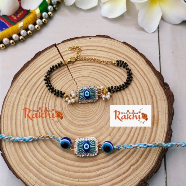 Evil Eye Bhaiya Bhabhi Rakhi Set