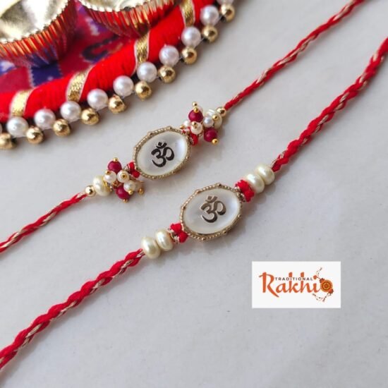 Auspicious Om Symbol Rakhi for Bhai - Traditional & Sacred Bond (1Pcs)