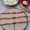 Classic "BRO" Rakhi for Bhai | Traditional Red & Gold Thread Rakhi 1pcs - Image 5