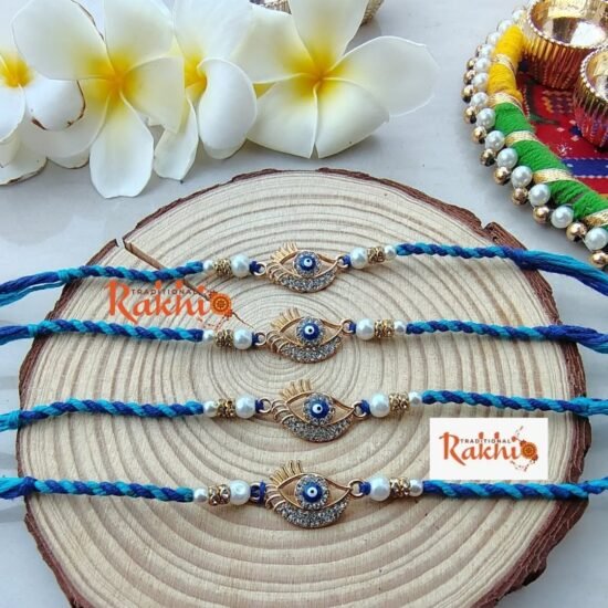 Elegant Evil Eye Rakhi Set (1pcs)
