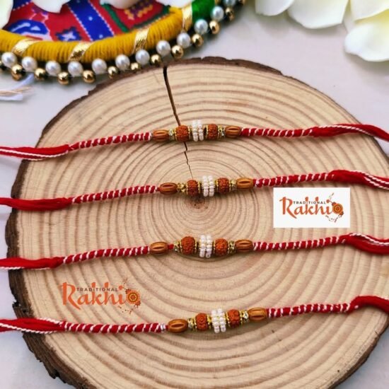 Sacred Rudraksha Rakhi Set