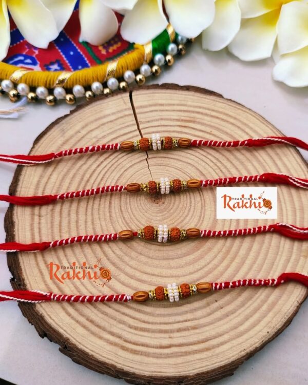 Sacred Rudraksha Rakhi Set