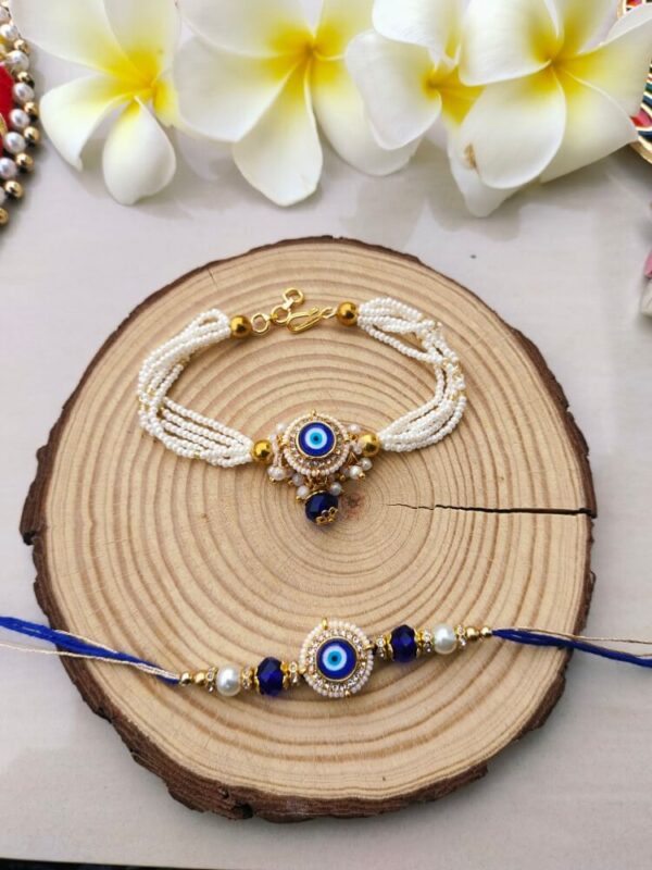 Evil Eye Bhaiya Bhabhi Rakhi Set - Image 3