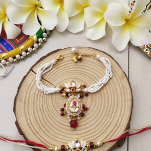 Grand Lotus Bhaiya Bhabhi Rakhi Set