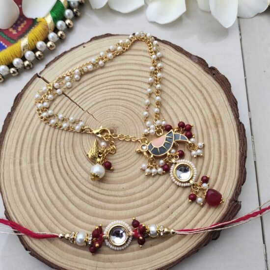 Grand Peacock Bhaiya Bhabhi Rakhi Set