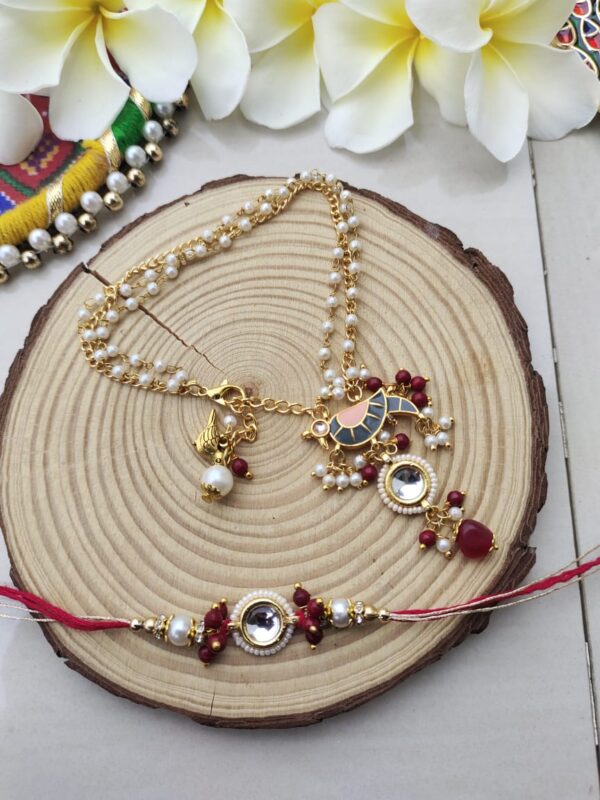 Grand Peacock Bhaiya Bhabhi Rakhi Set