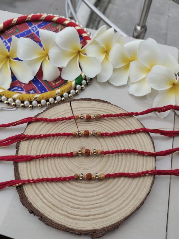 Auspicious Rudraksha Rakhi