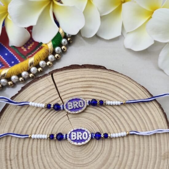 Sparkling "BRO" Rakhi (1pcs)