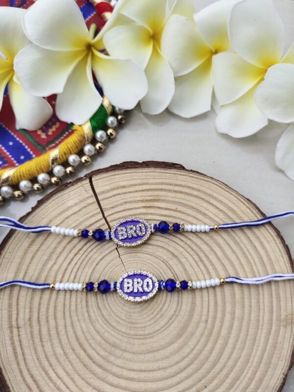 Sparkling "BRO" Rakhi (1pcs)
