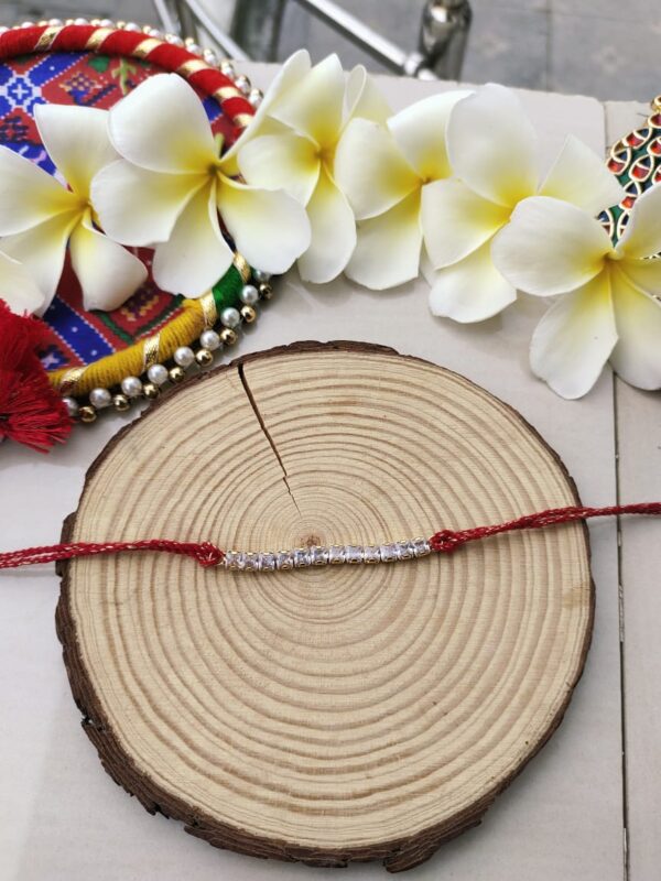 Sleek Stone Line Rakhi