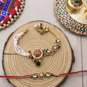 Regal Enamel Bhaiya Bhabhi Rakhi Set