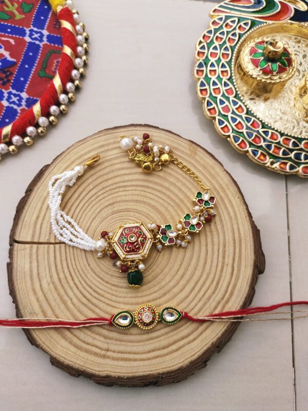Regal Enamel Bhaiya Bhabhi Rakhi Set