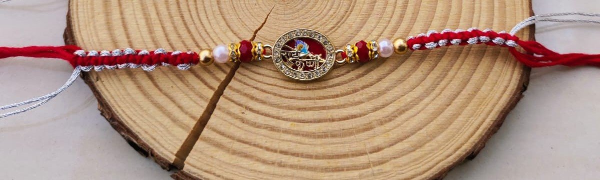 Spiritual Shield Premium Designer Rakhi Collection – Choose from Evil Eye, Lord Ganesha, or Bal Krishna (Single Piece) - Image 4