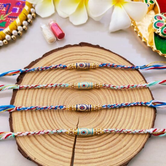 Protective Cylindrical Evil Eye Designer Rakhi Collection