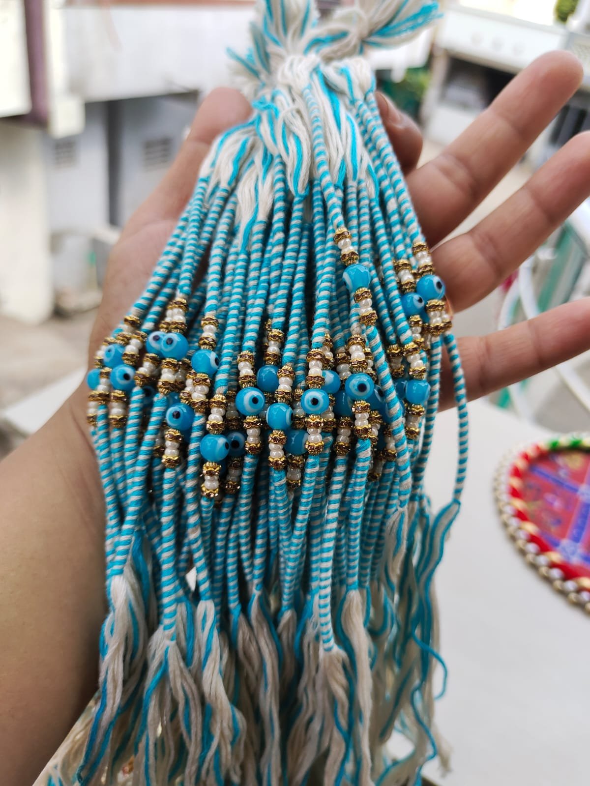 Minimalist Evil Eye Protection Designer Rakhi Collection - Image 2