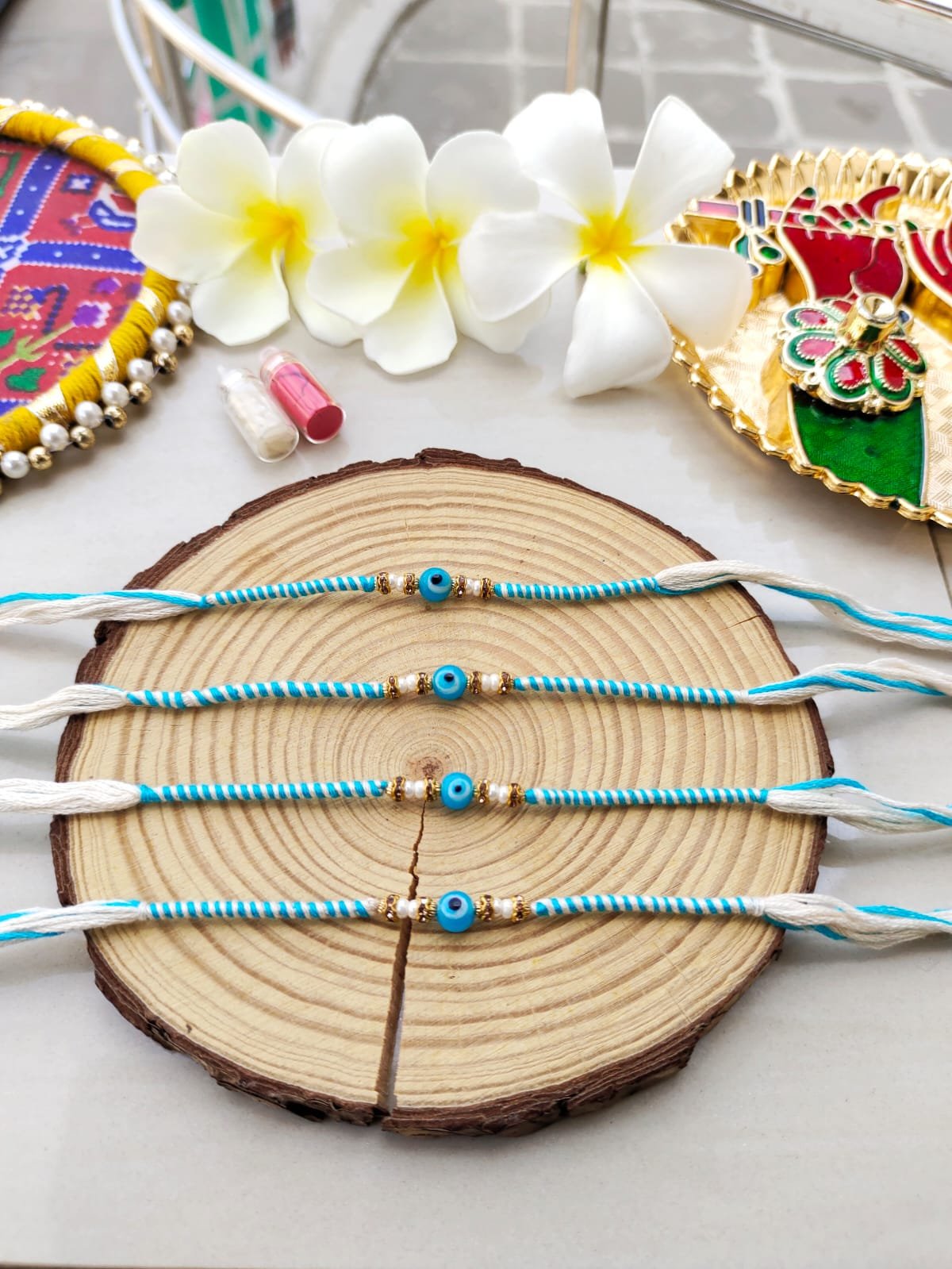 Minimalist Evil Eye Protection Designer Rakhi Collection - Image 3