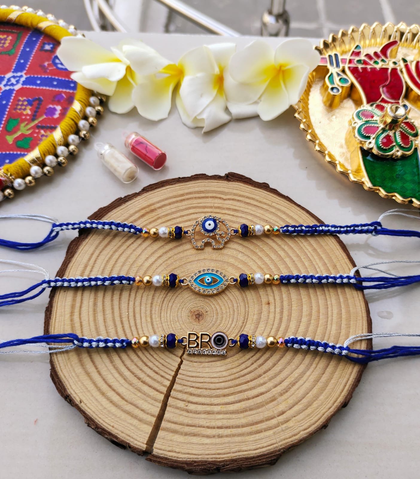 Evil Eye, Elephant & BRO Designer Rakhi Collection