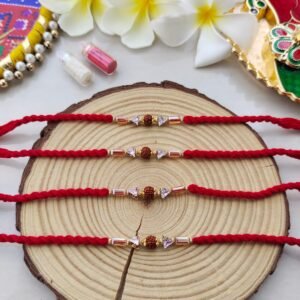 Sacred Single-Seed Rudraksha Thread Rakhi