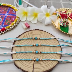 Minimalist Evil Eye Protection Designer Rakhi Collection