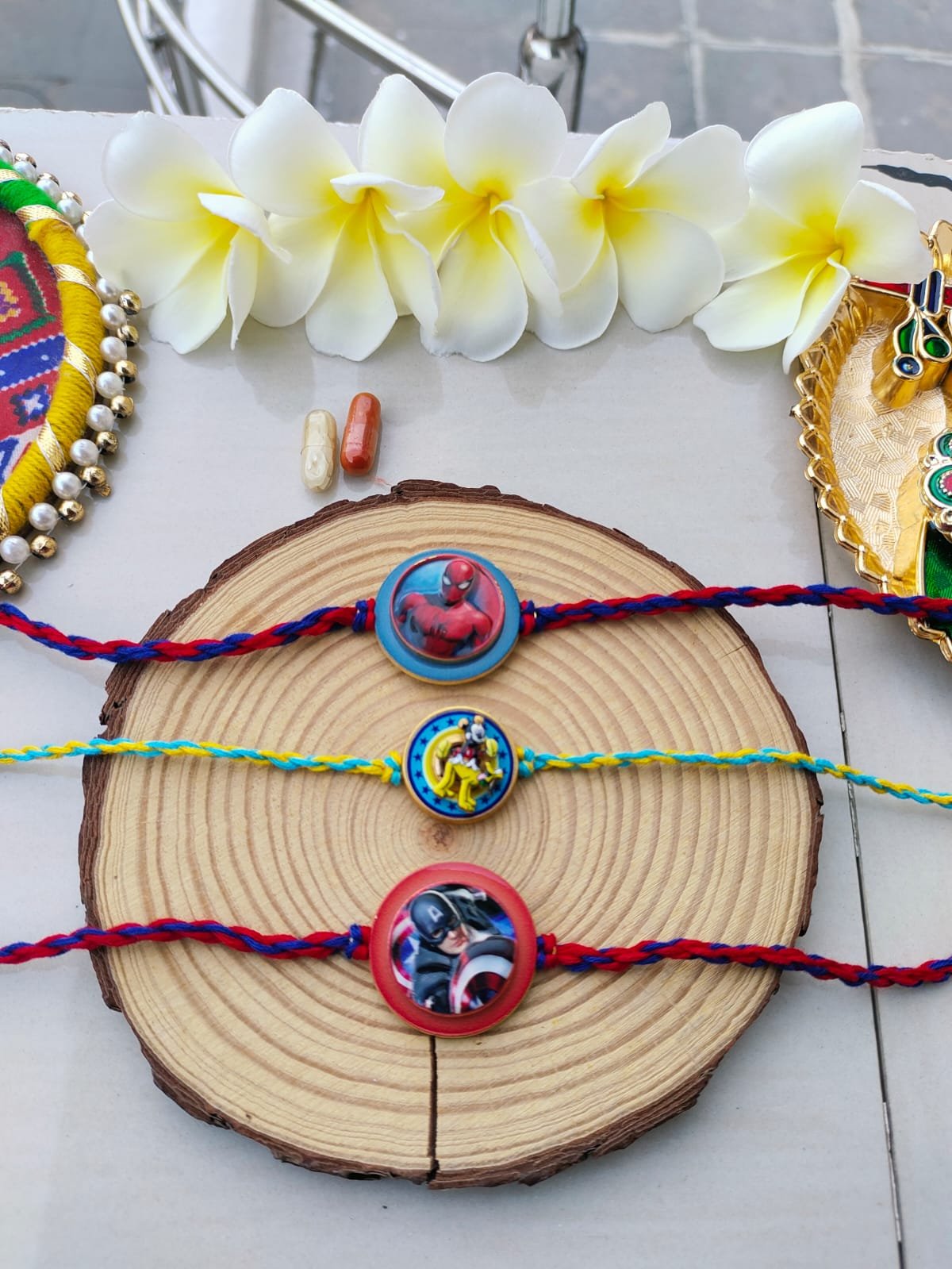 Interactive Fidget Spinner Superhero Character Kids Rakhi (Single Piece) - Image 3