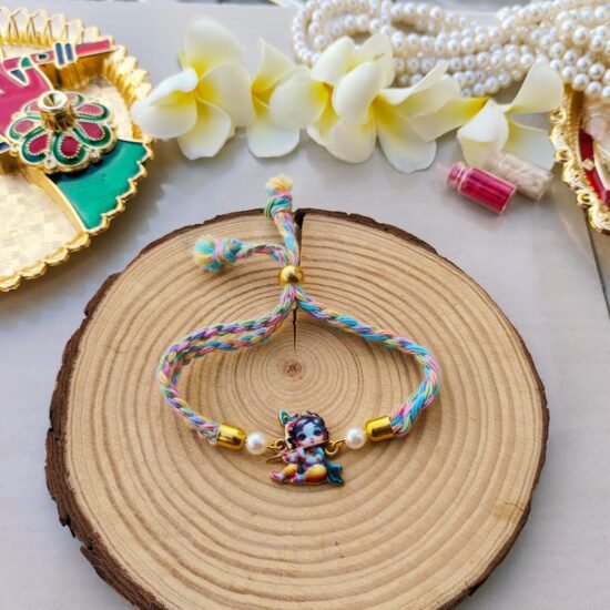 Divine Bal Krishna Adjustable Slider Kids Rakhi