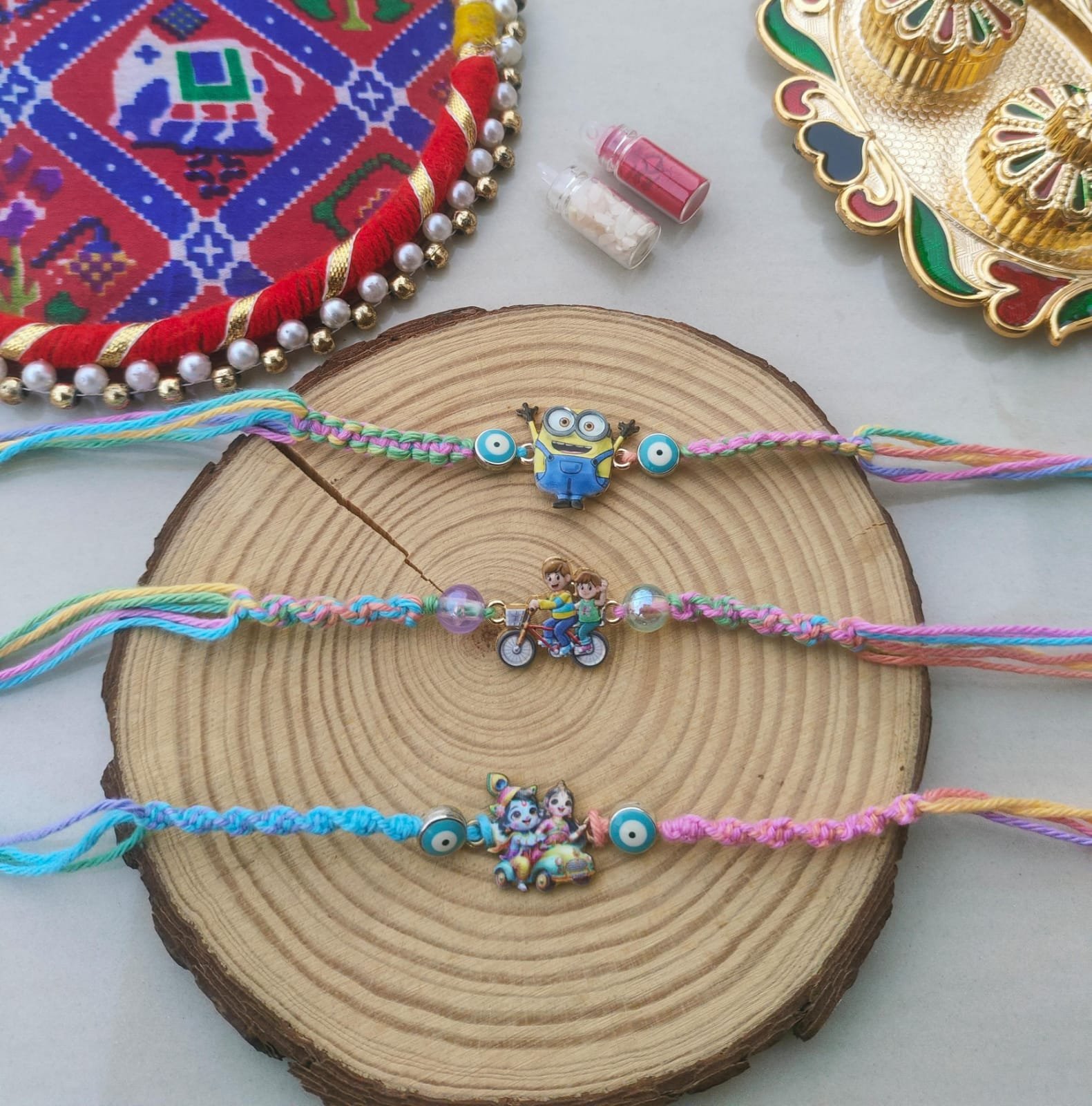 Playful Cartoon Character Kids Designer Rakhi Collection – Choose from 6 Fun Variants (Single Piece) - Image 2