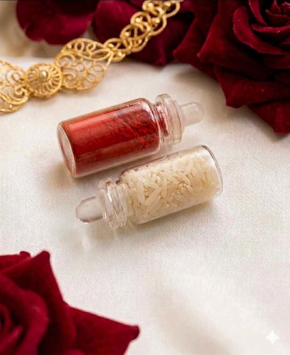 Premium Patola Box Bhaiya Bhabhi Rakhi Gift Hamper - Image 5